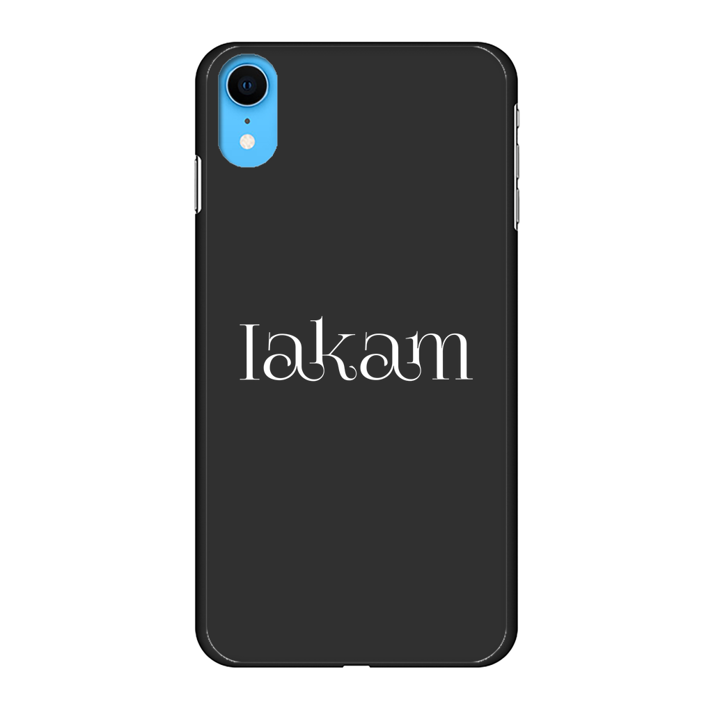 Iakam collec Back Printed Black Hard Phone Case - IAKAM