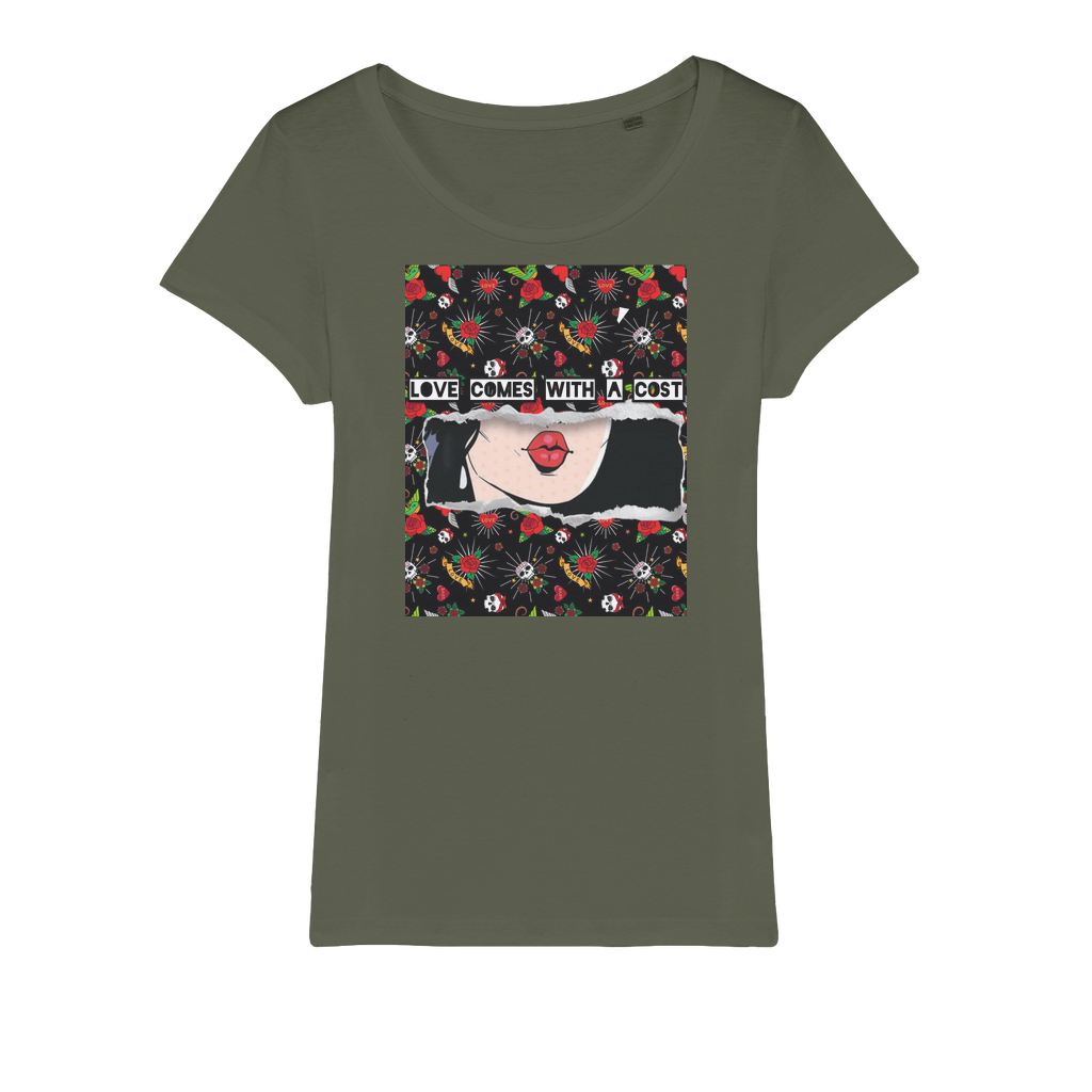 Love Cost Organic Jersey Womens T-Shirt - IAKAM
