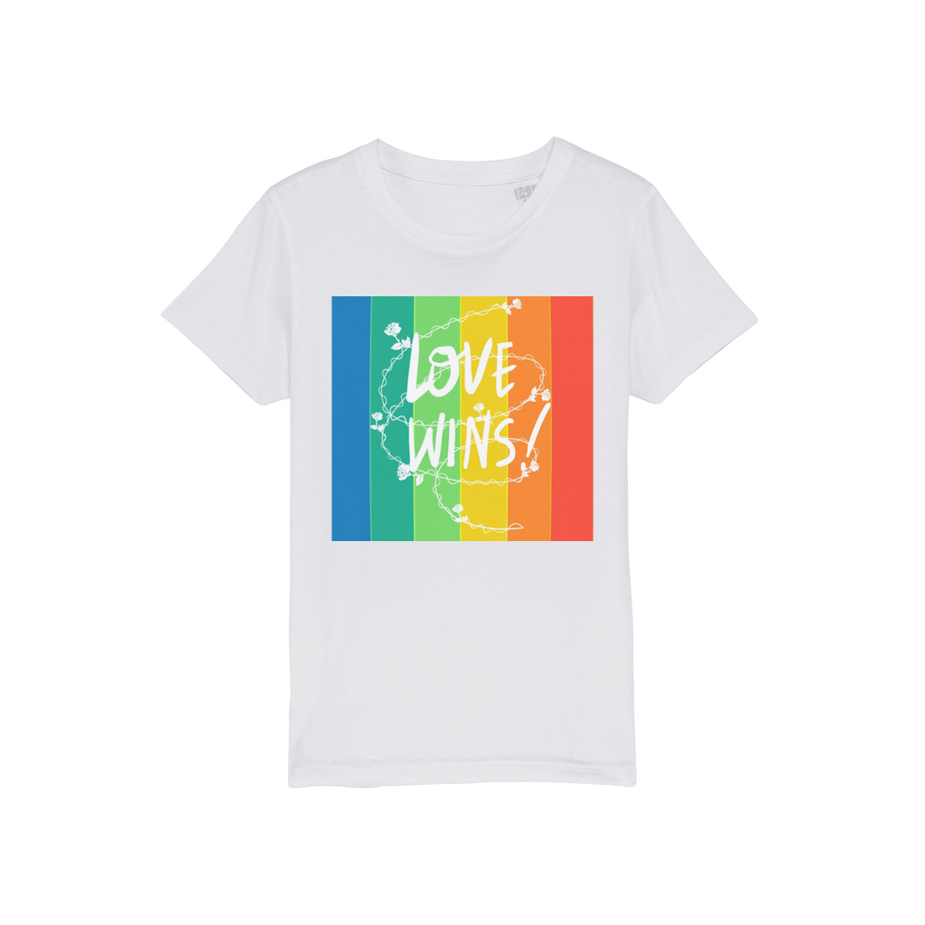 Love Wins Organic Jersey Kids T-Shirt - IAKAM