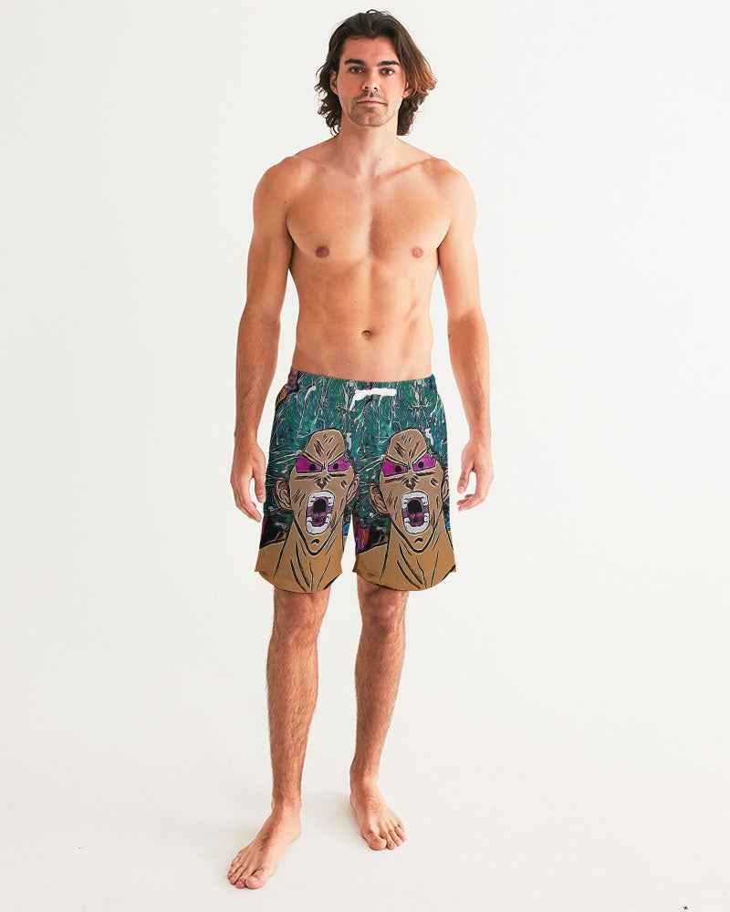Green  Saiyan Men's Swim Trunk