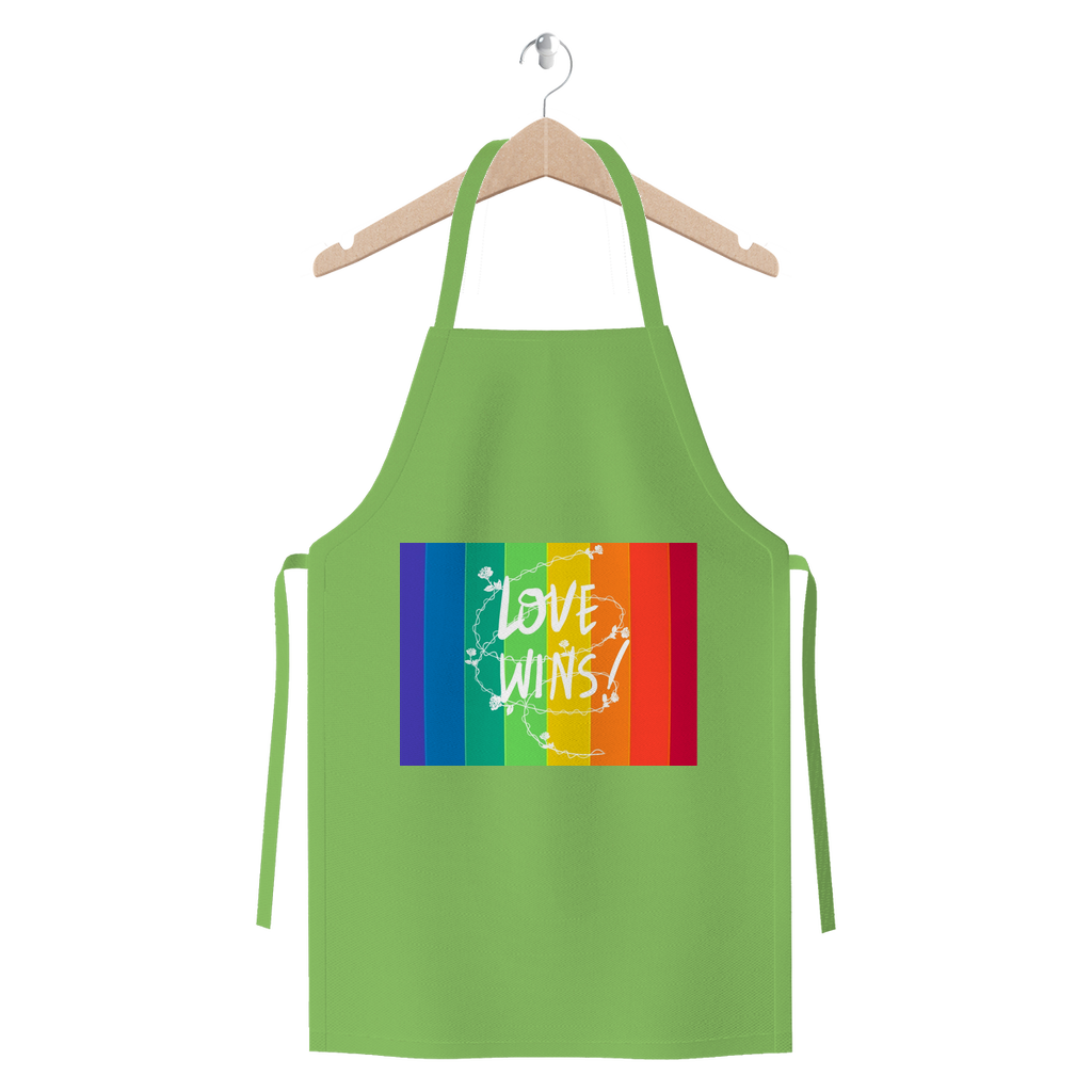 Love Wins Premium Jersey Apron - IAKAM