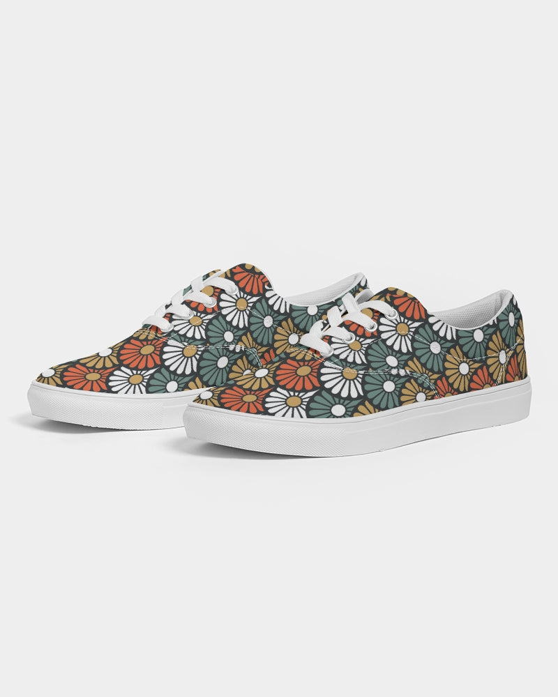 Japan Daisy Women's Lace Up Canvas Shoe - IAKAM
