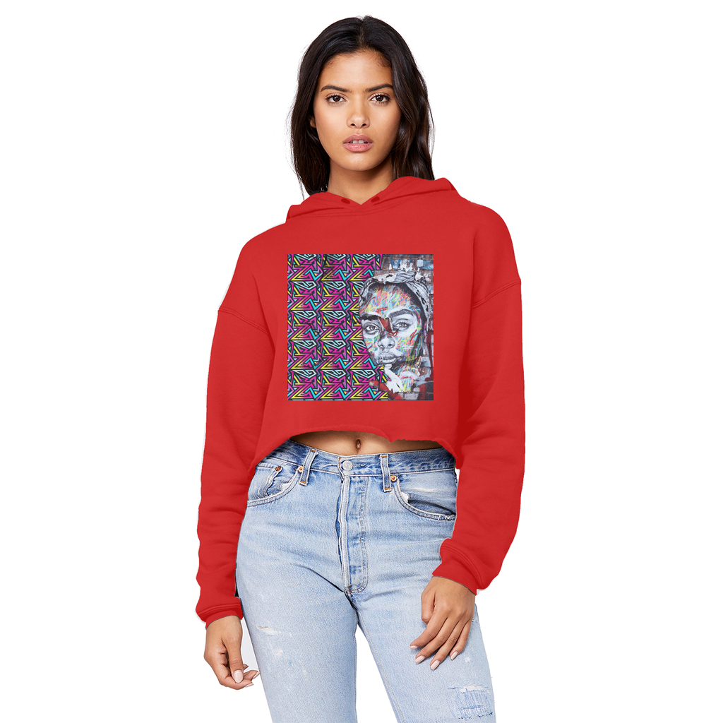 Beauty Unisex Cropped Raw Edge Boyfriend Hoodie - IAKAM
