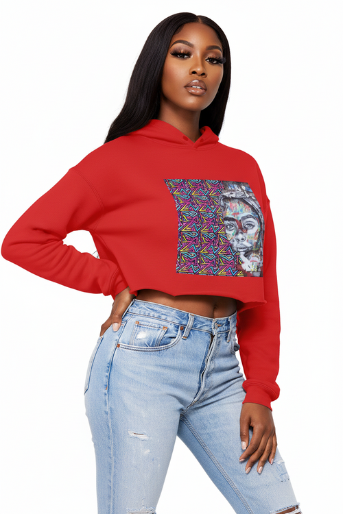 Beauty Unisex Cropped Raw Edge Boyfriend Hoodie - IAKAM