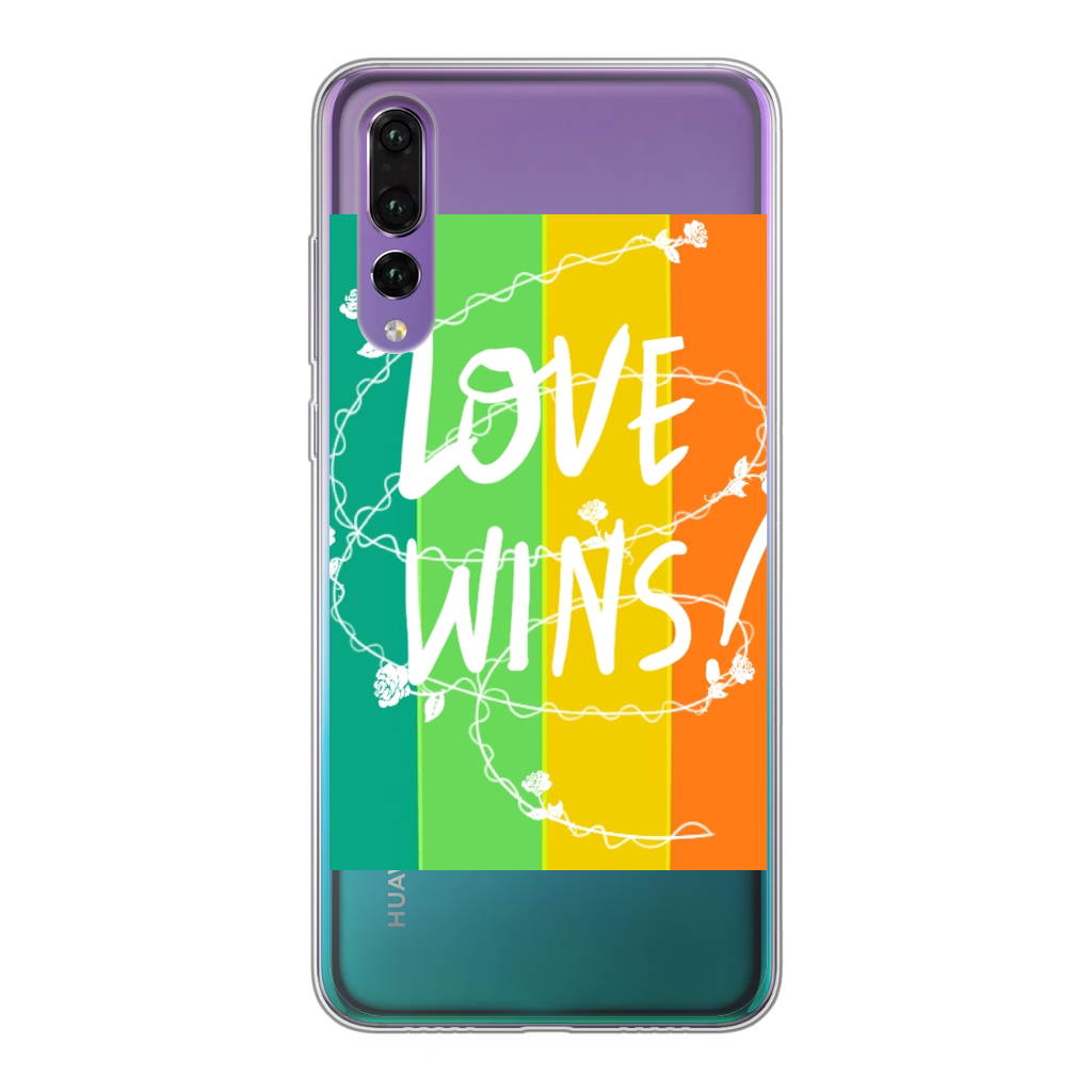Love Wins Back Printed Transparent Soft Phone Case - IAKAM