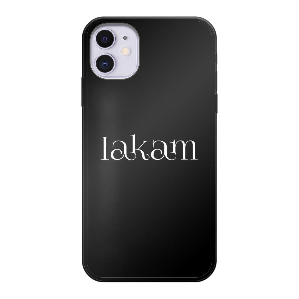 Iakam collec Back Printed Black Soft Phone Case - IAKAM