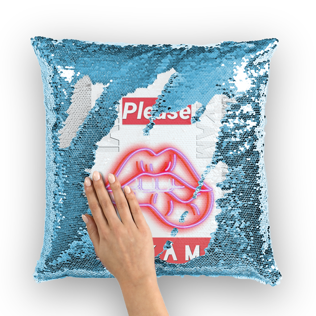Please Sequin Cushion Cover - IAKAM