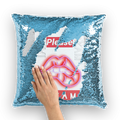 Please Sequin Cushion Cover - Reversible Sparkle Decorative Pillowcase