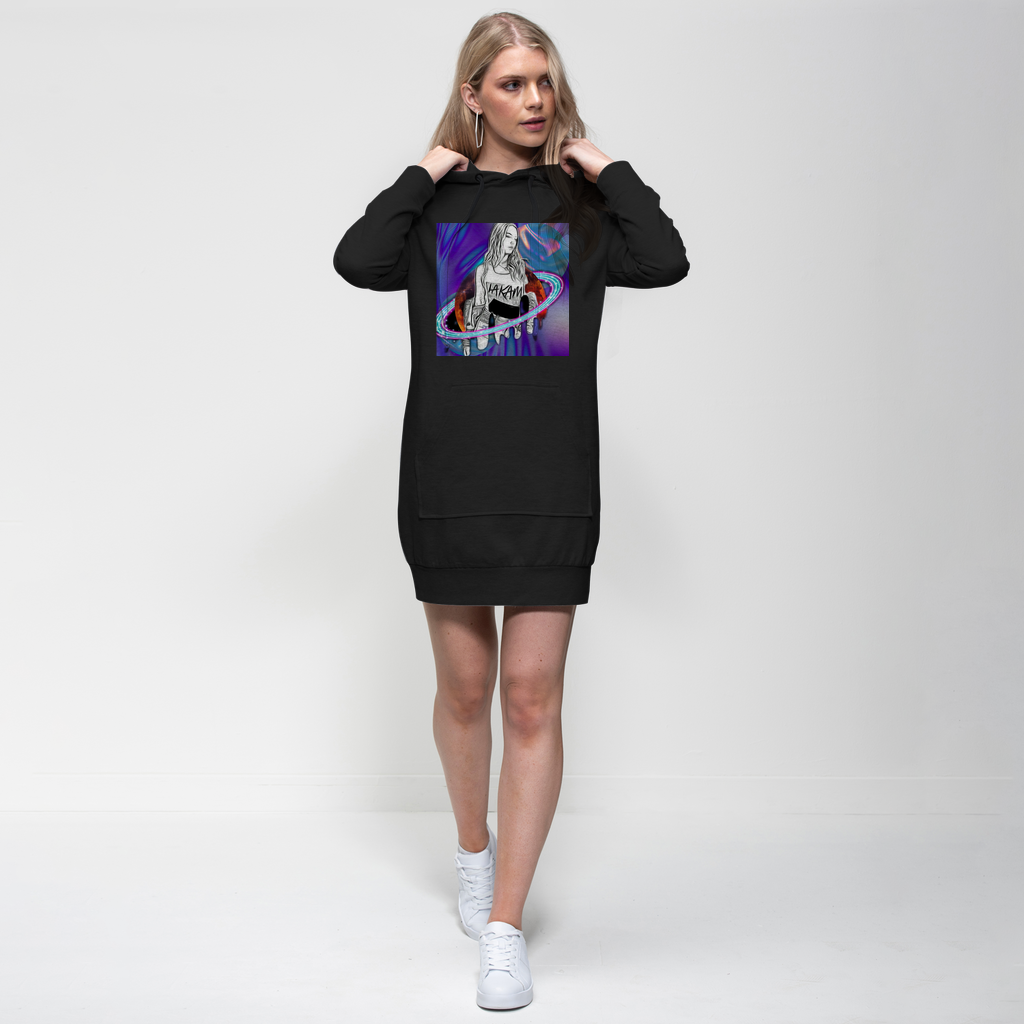 Outerspace3  Please Hoodie Dress - IAKAM
