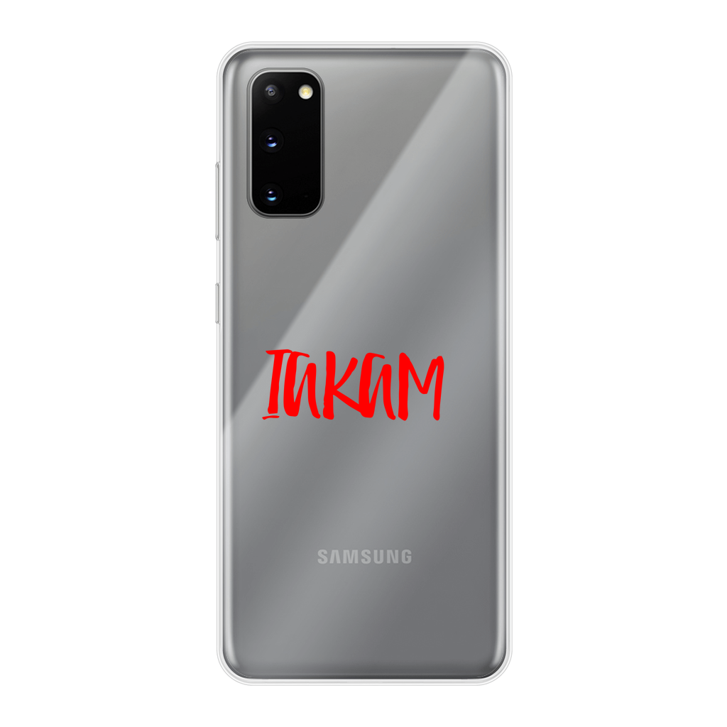 IAKAM Red Back Printed Transparent Soft Phone Case - IAKAM