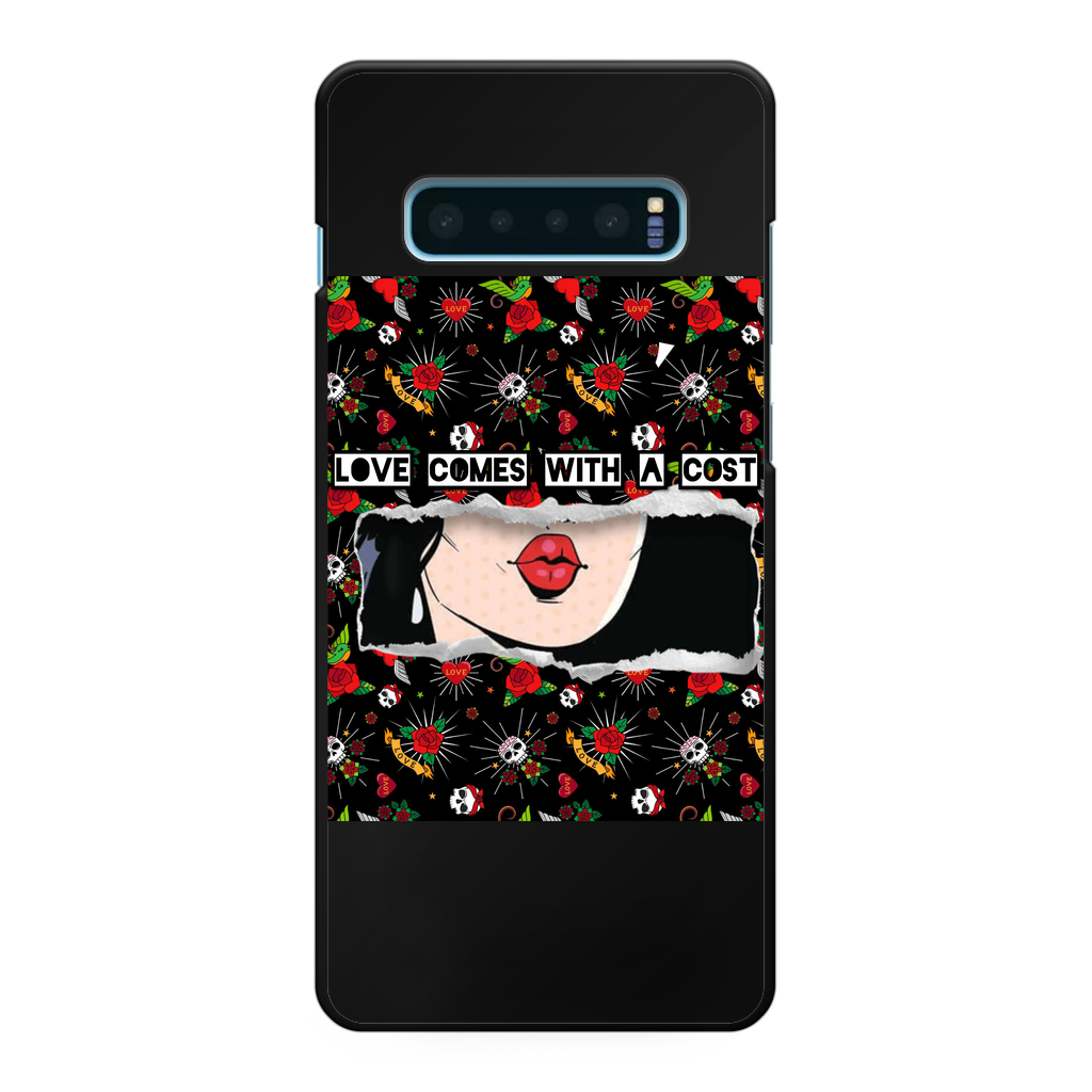 Love Cost Back Printed Black Hard Phone Case - IAKAM
