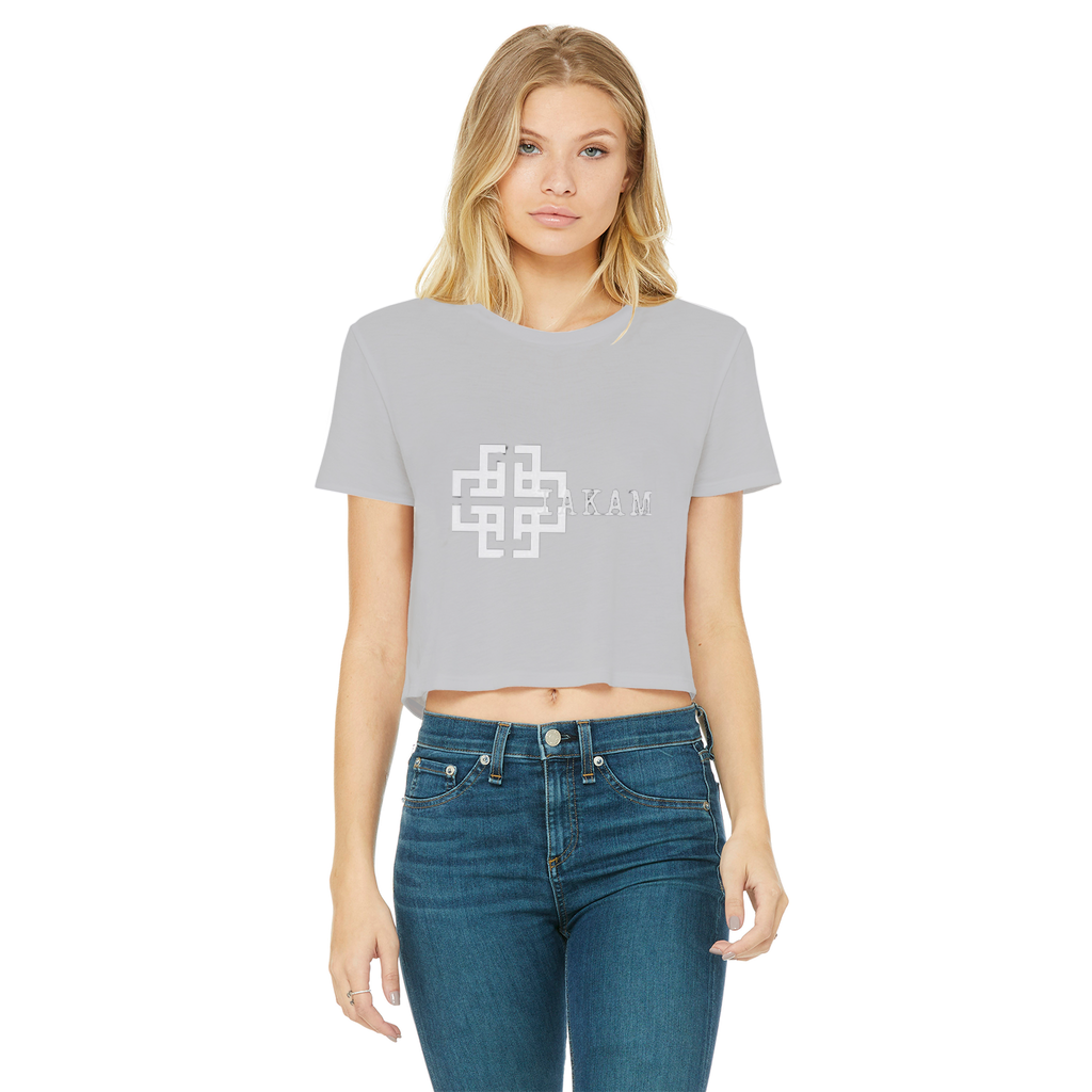 KAM S9 Classic Women's Cropped Raw Edge T-Shirt - IAKAM