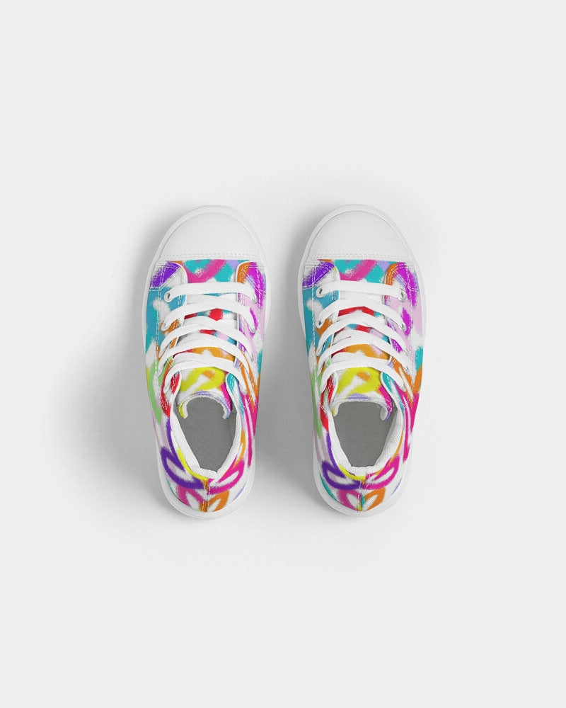 Heartful Kids Hightop Canvas Shoe - IAKAM