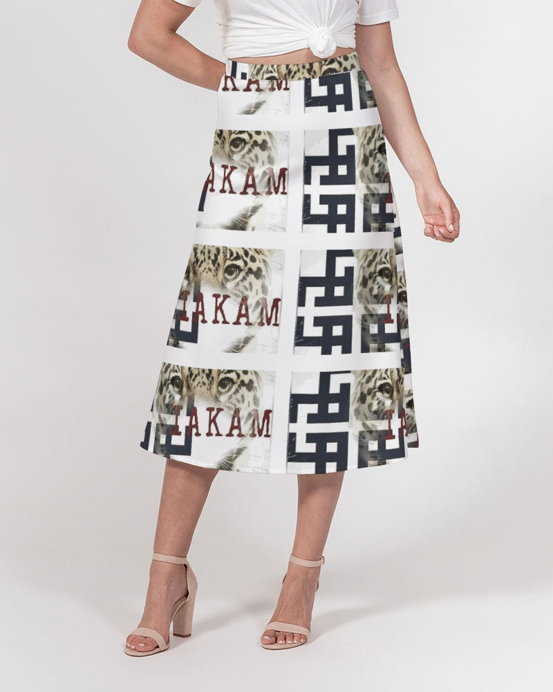 Co Kam Women's All-Over Print A-Line Midi Skirt - IAKAM