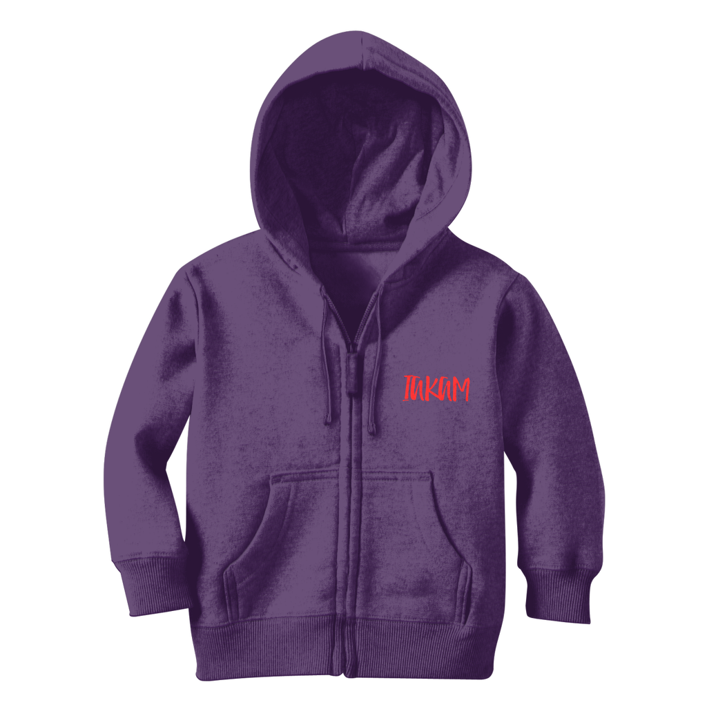 IAKAM Red Classic Kids Zip Hoodie - IAKAM