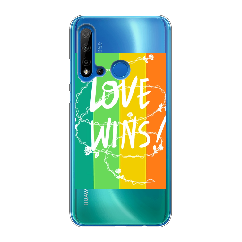 Love Wins Back Printed Transparent Soft Phone Case - IAKAM
