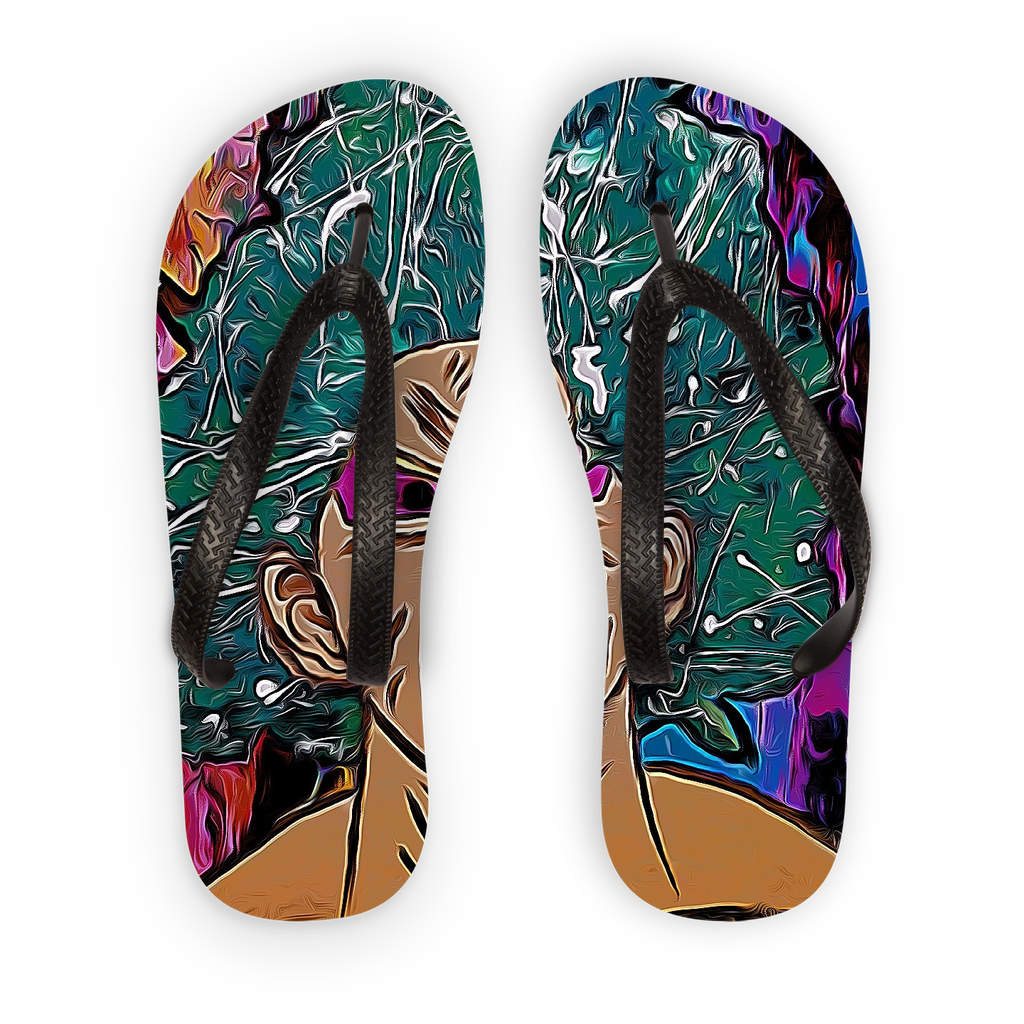 Green Saiyan Kids Flip Flops - IAKAM