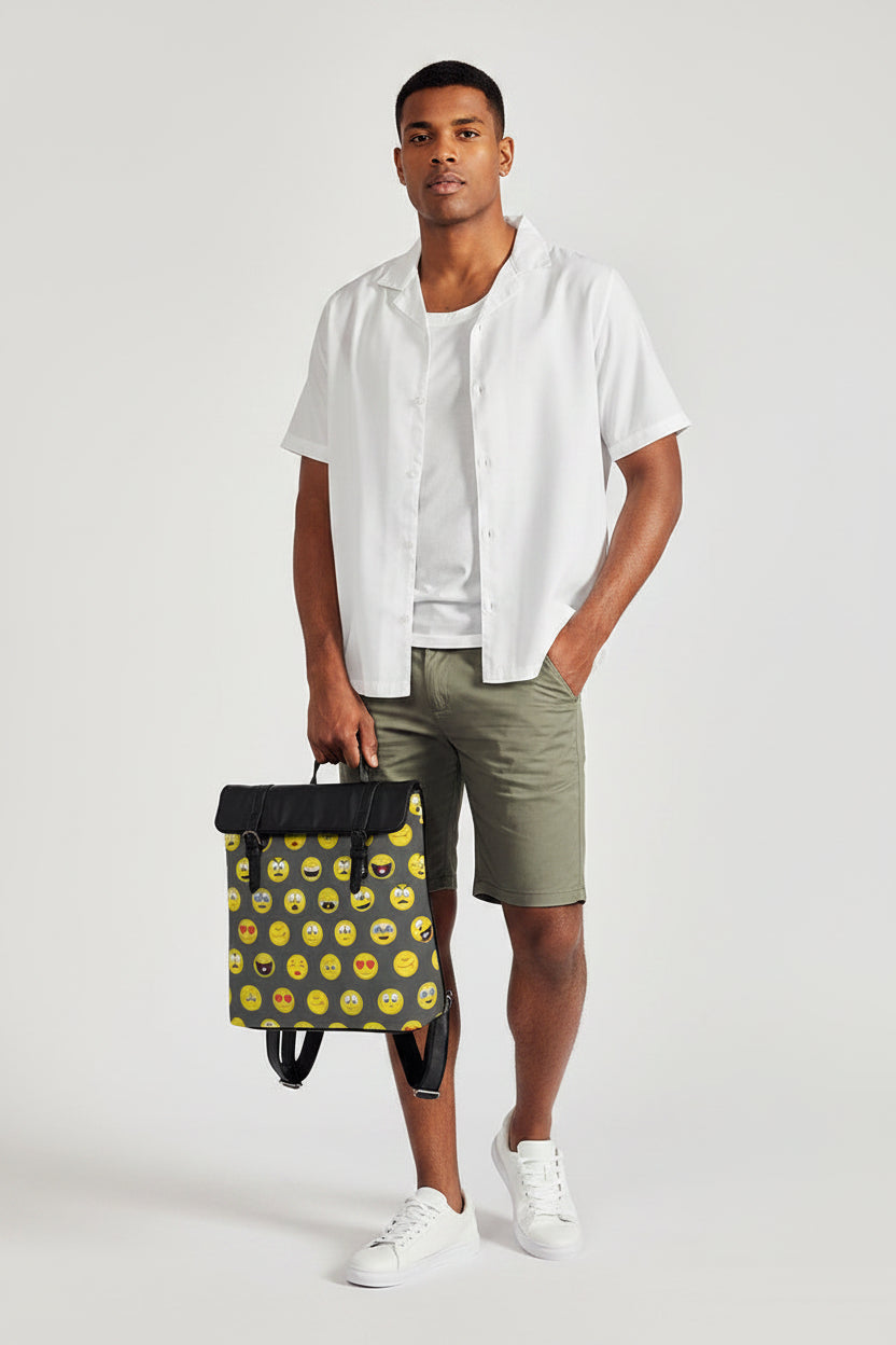 Emjoi Casual Flap Backpack - IAKAM