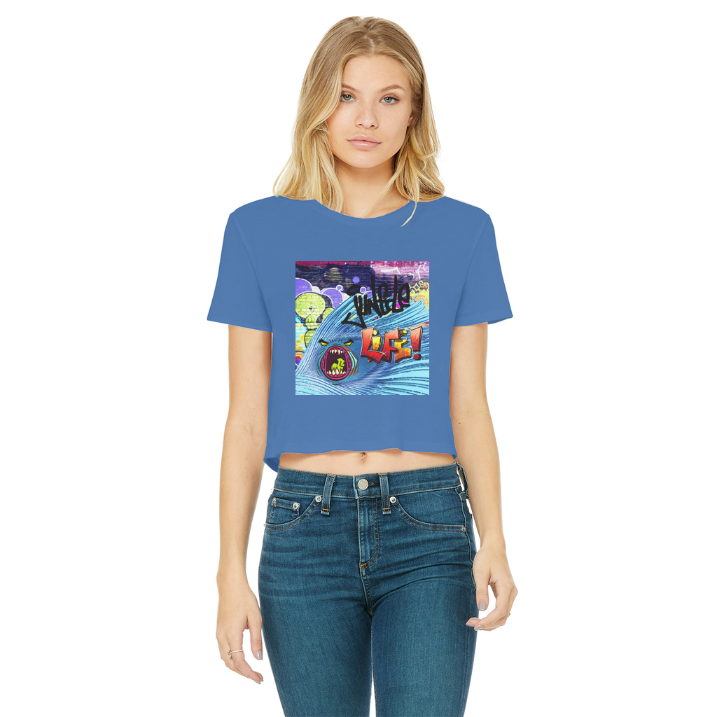 JUNGLE Classic Women's Cropped Raw Edge T-Shirt - IAKAM