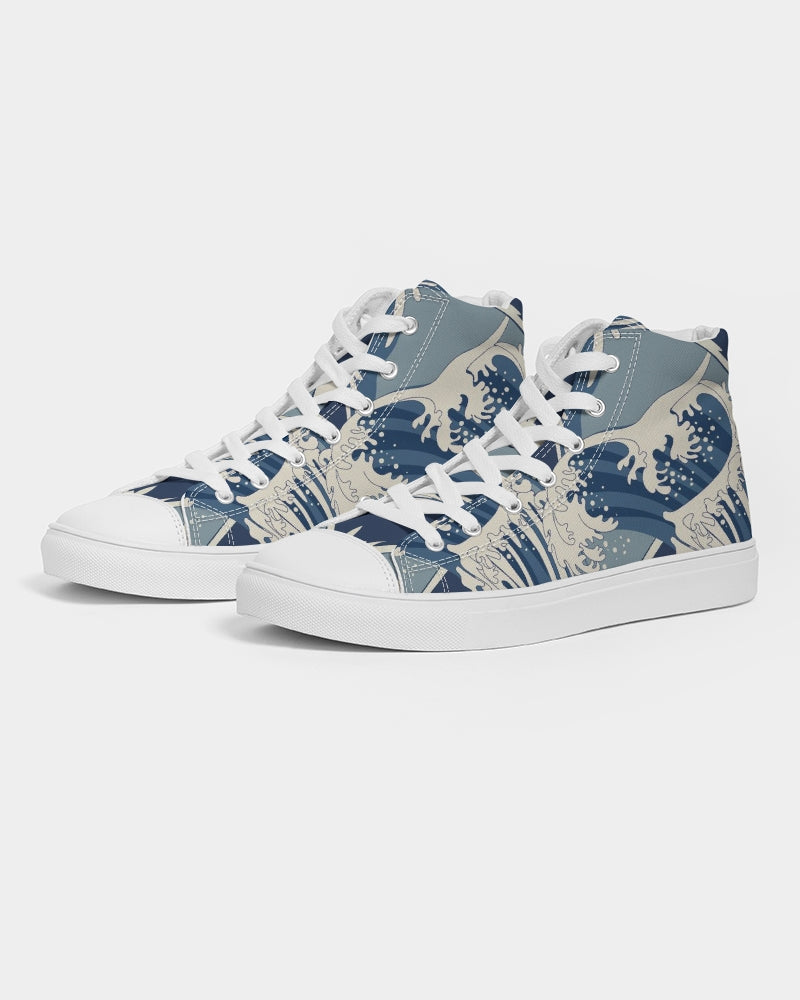 Waves Women's Hightop Canvas Shoe - IAKAM