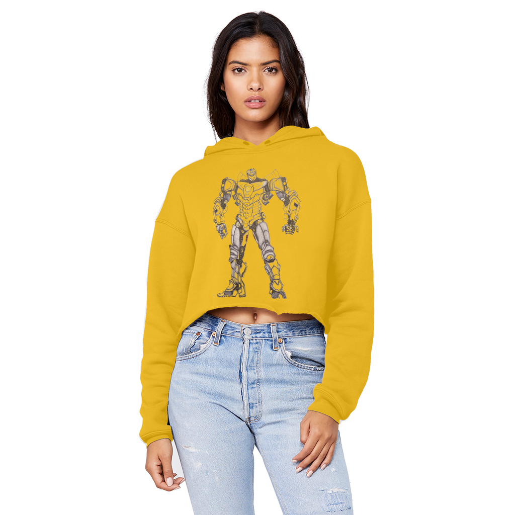 Rimitron Unisex Cropped Raw Edge Boyfriend Hoodie - IAKAM