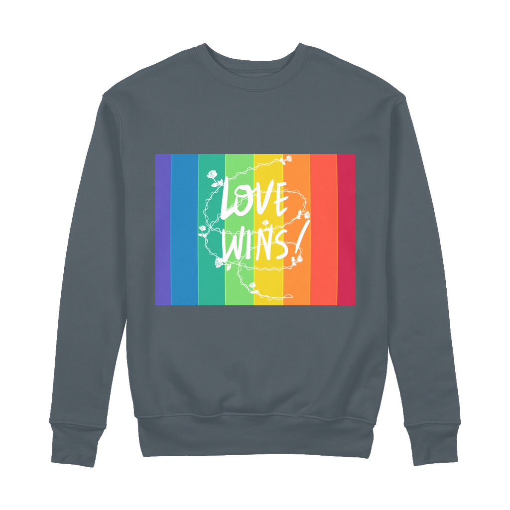 Love Wins 100% Organic Cotton Sweatshirt - IAKAM