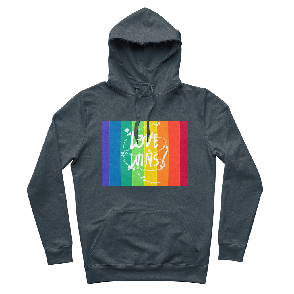 Love Wins 100% Organic Cotton Hoodie - IAKAM