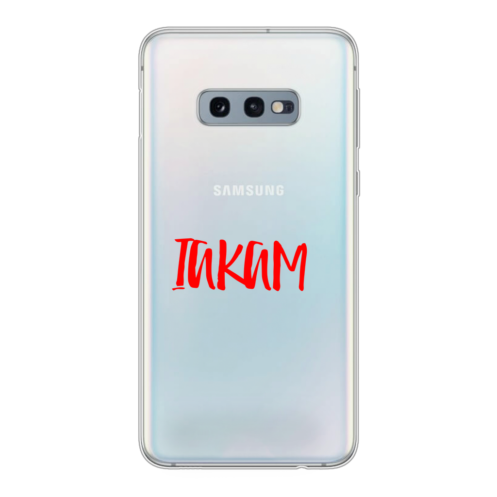 IAKAM Red Back Printed Transparent Soft Phone Case - IAKAM