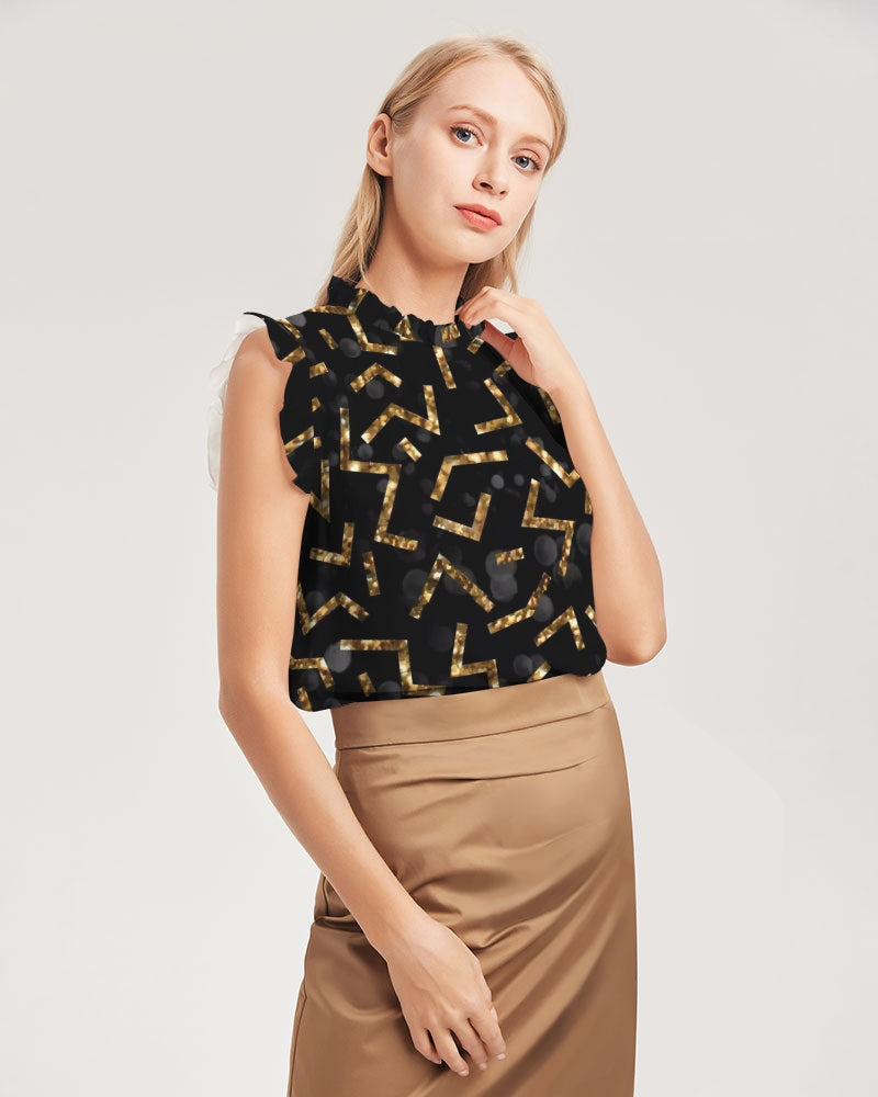 Pixie Night Women's Ruffle Sleeve Top - IAKAM
