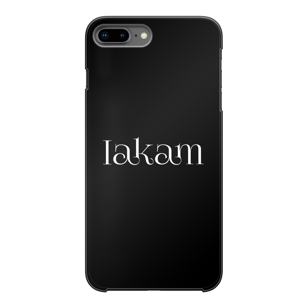 Iakam collec Back Printed Black Hard Phone Case - IAKAM