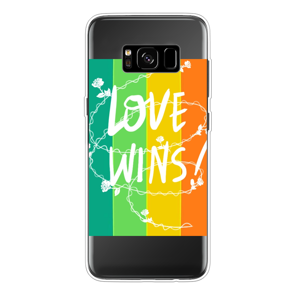 Love Wins Back Printed Transparent Soft Phone Case - IAKAM
