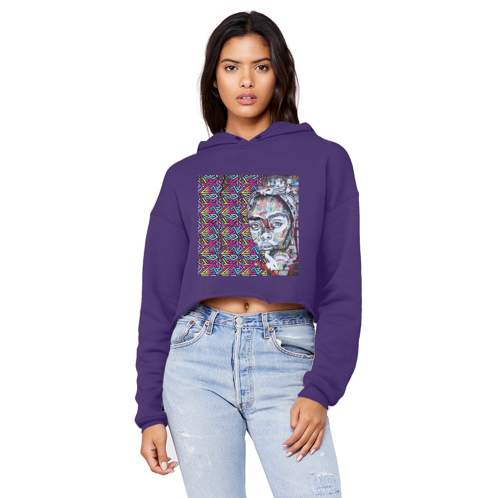 Beauty Unisex Cropped Raw Edge Boyfriend Hoodie - IAKAM