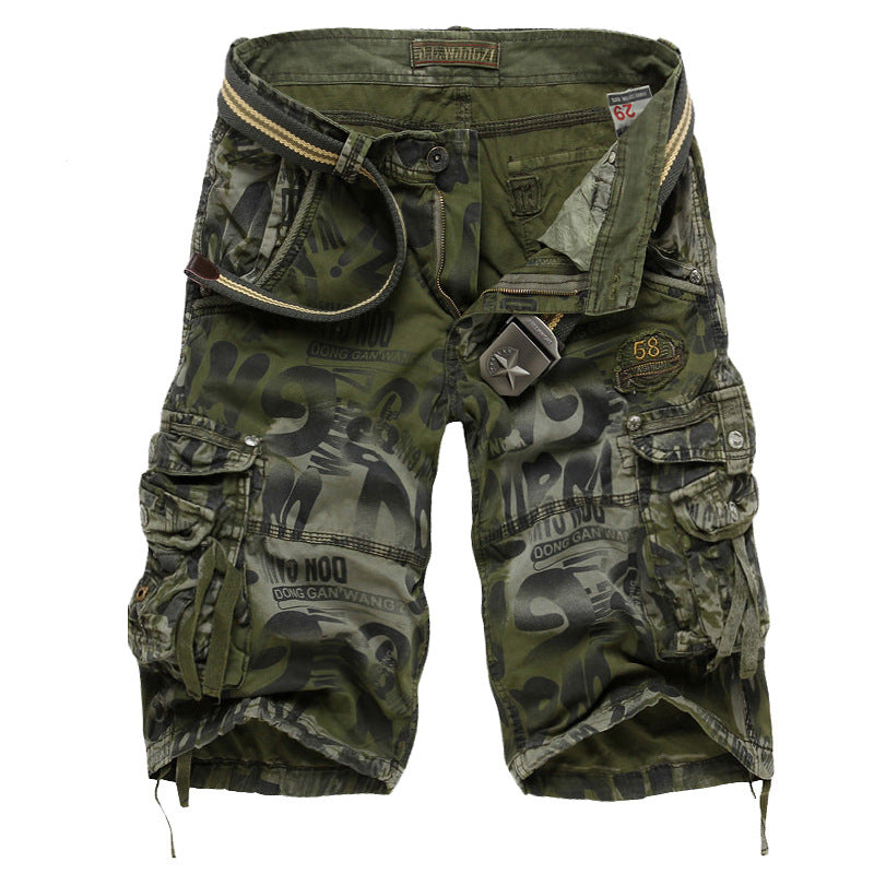 Men's Denim Camouflage Shorts - IAKAM