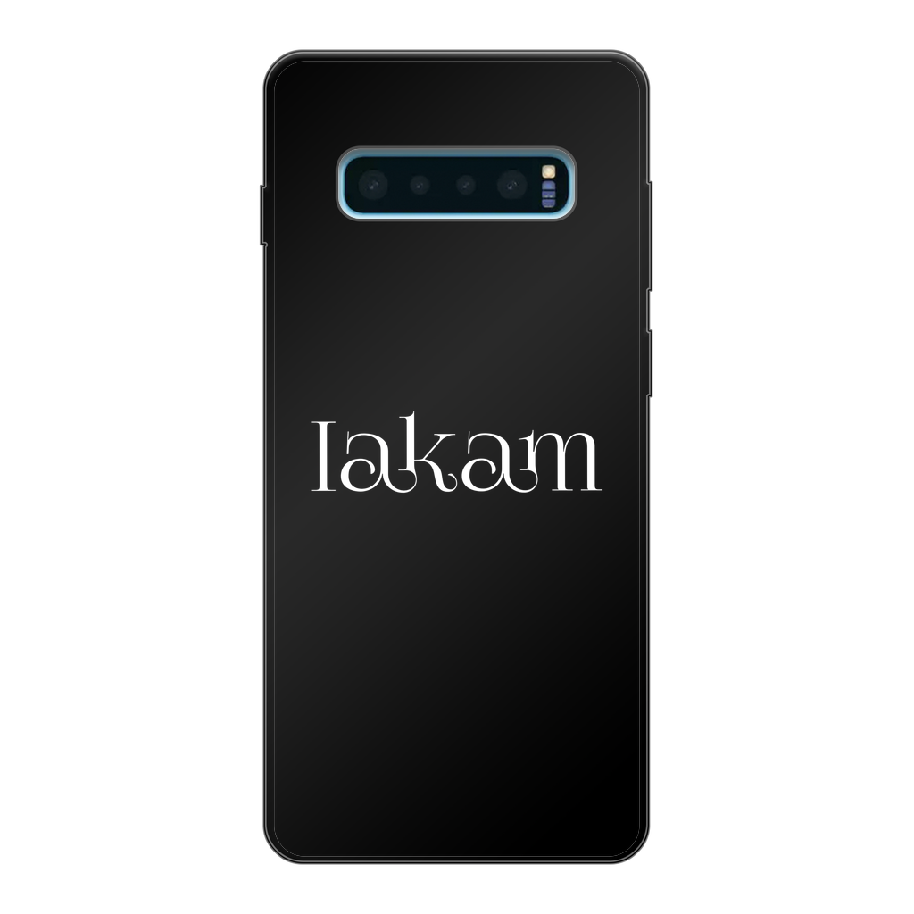 Iakam collec Back Printed Black Soft Phone Case - IAKAM