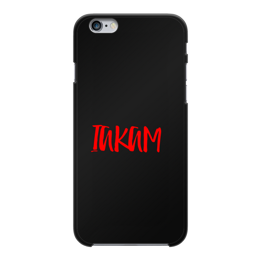 IAKAM Red Back Printed Black Hard Phone Case - IAKAM