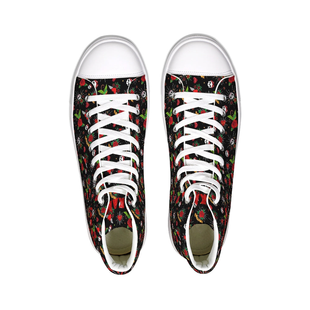 Love Cost  Sneakers Hightop Canvas Shoe - IAKAM