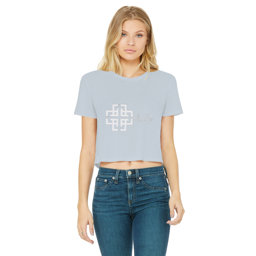 KAM S9 Classic Women's Cropped Raw Edge T-Shirt - IAKAM