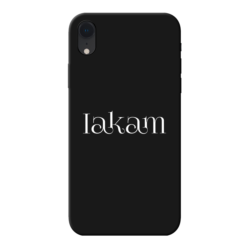 Iakam collec Back Printed Black Soft Phone Case - IAKAM