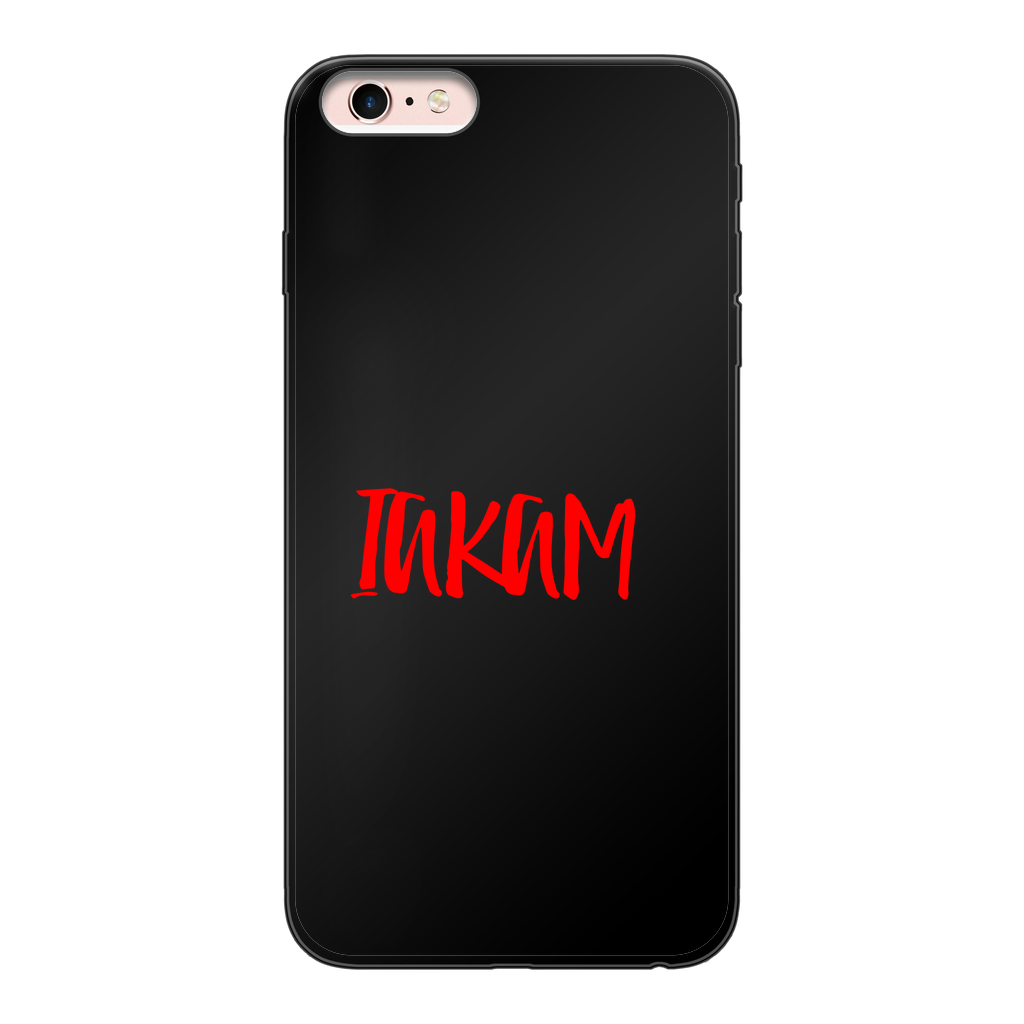 IAKAM Red Back Printed Black Soft Phone Case - IAKAM