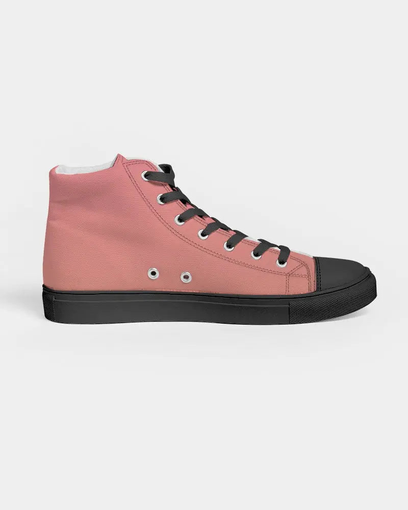 Fusion Women's Hightop Canvas Shoes - Black - IAKAM