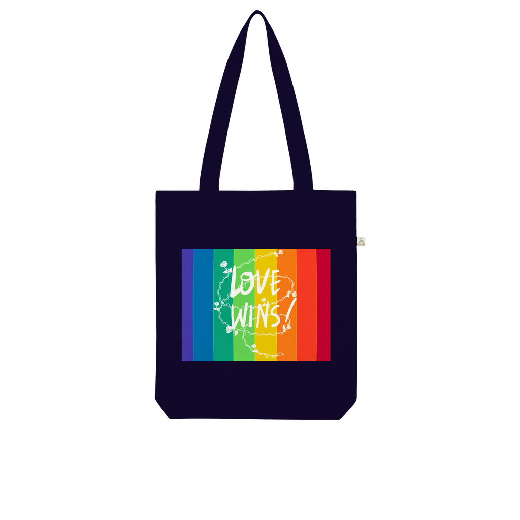 Love Wins Organic Tote Bag - IAKAM