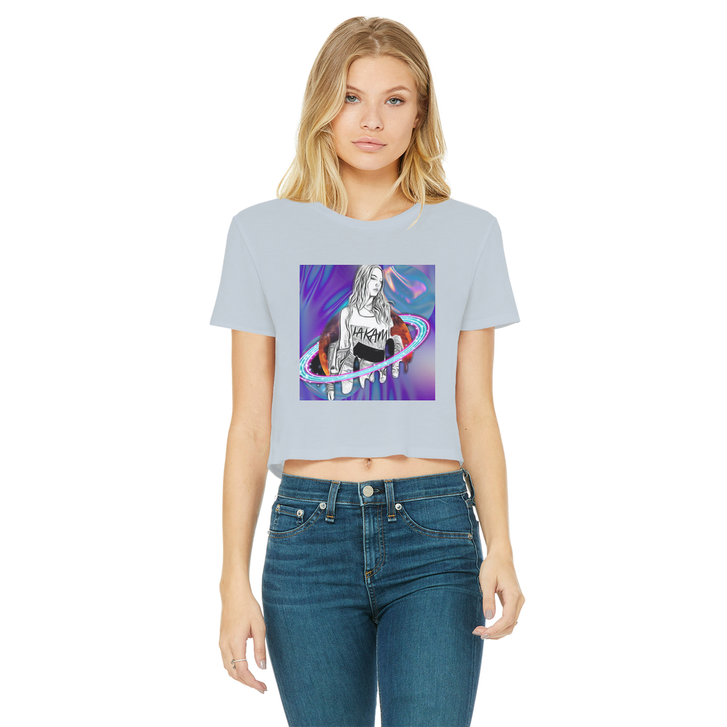 Outerspace 3 Classic Women's Cropped T-Shirt - IAKAM