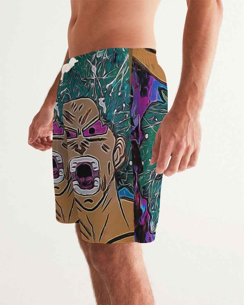 Green  Saiyan Men's Swim Trunk