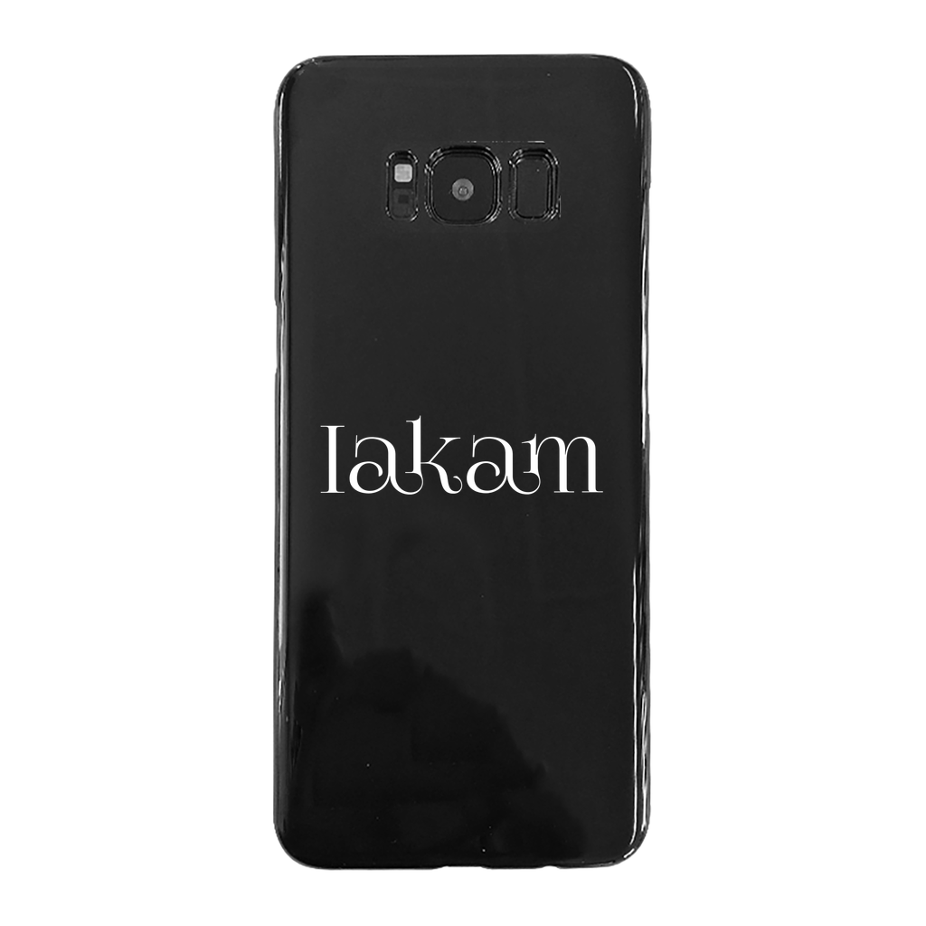 Iakam collec Back Printed Black Soft Phone Case - IAKAM