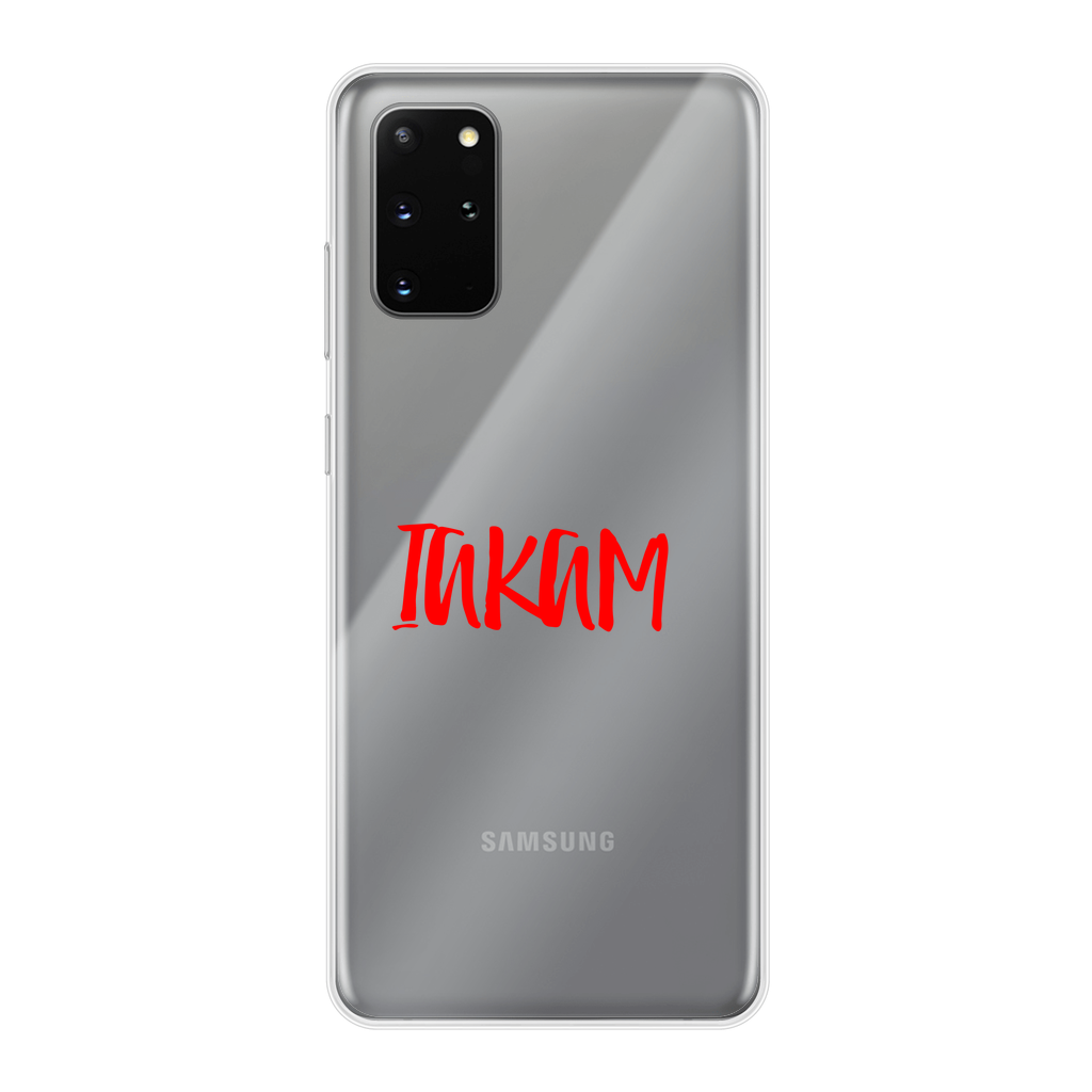 IAKAM Red Back Printed Transparent Soft Phone Case - IAKAM