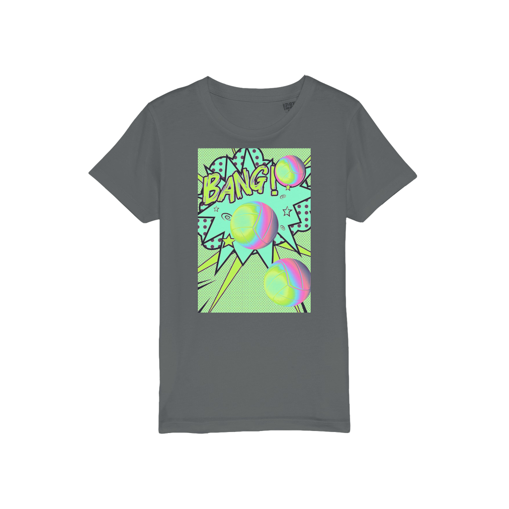 Volley Ball Organic Jersey Kids T-Shirt - IAKAM