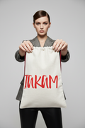 IAKAM Red Linen Drawstring Sack - IAKAM