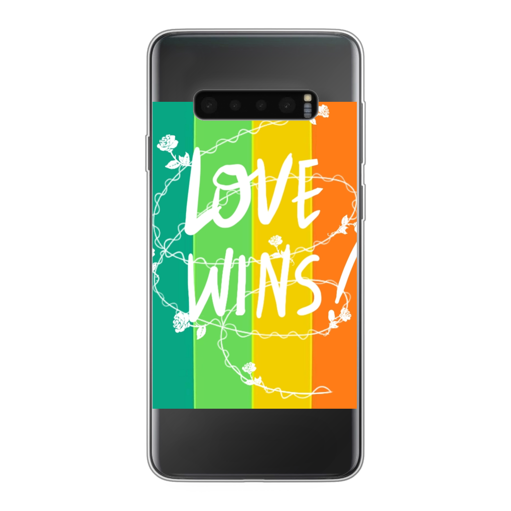 Love Wins Back Printed Transparent Soft Phone Case - IAKAM
