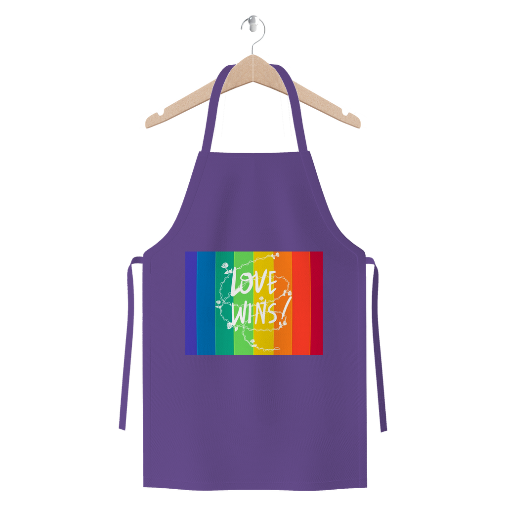 Love Wins Premium Jersey Apron - IAKAM