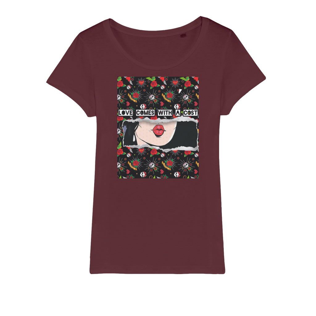 Love Cost Organic Jersey Womens T-Shirt - IAKAM